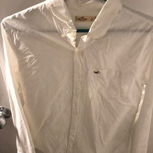 Men’s Small White Hollister Button Down Shirt